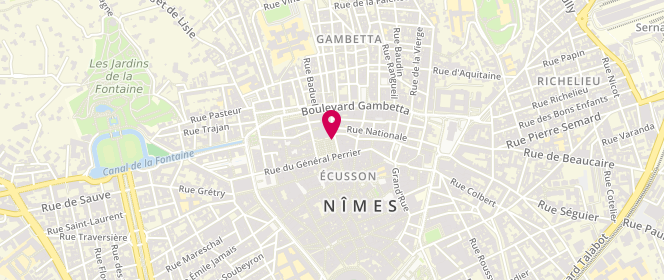 Plan de Chez Jessica&Gilles, 5 Rue des Halles, 30000 Nîmes