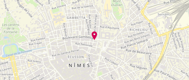 Plan de Boucherie Gambetta, 72 Boulevard Gambetta, 30000 Nîmes