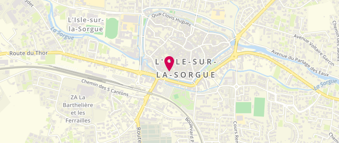 Plan de Boucherie Orientale Alfaouze, 12 Rue Michelet, 84800 L'Isle-sur-la-Sorgue