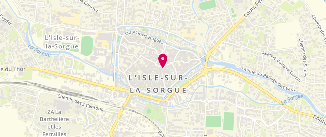 Plan de Les Jumeaux de l'Isle, 1 Rue de la Republique, 84800 L'Isle-sur-la-Sorgue