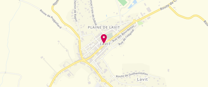 Plan de Boucherie REJASSE Patrick, 51 Rue de la République, 82120 Lavit