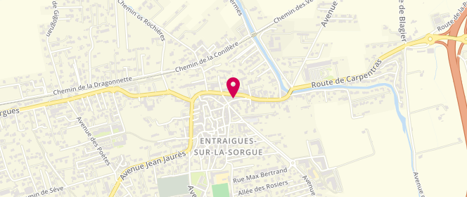 Plan de Boucherie Sanchez, 29 Rue Laurent Bertrand, 84320 Entraigues-sur-la-Sorgue