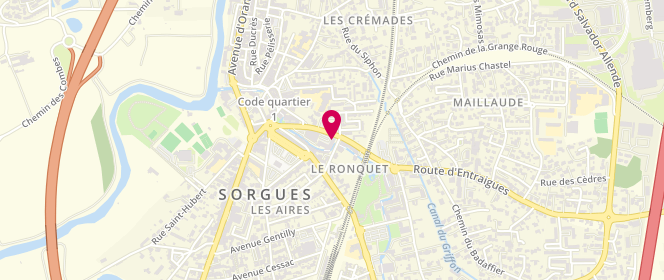 Plan de L'Entrecote Sorguaise, 164 Boulevard Roger Ricca, 84700 Sorgues