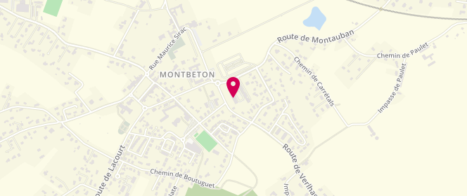 Plan de B C B M, 496 Route de Montauban, 82290 Montbeton