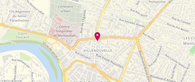Plan de Boucherie Charcuterie Jonathan Sanc, 5 grand Rue Villenouvelle, 82000 Montauban