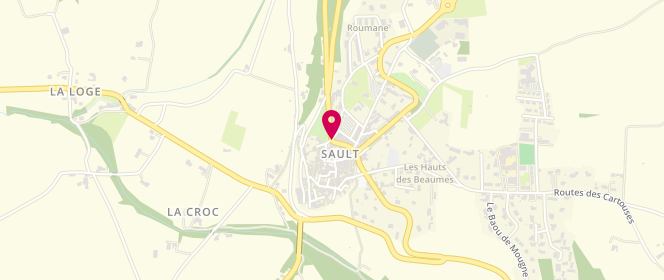 Plan de Boucherie du Ventoux, Rue de la République, 84390 Sault