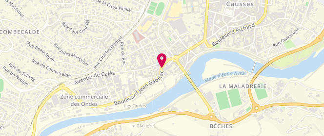 Plan de Boucherie Angelo, 65 Boulevard Jean Gabriac, 12100 Millau