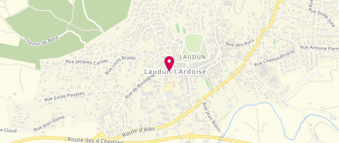 Plan de Chez Emilie et Adrien, 9 Rue de Boulogne, 30290 Laudun-l'Ardoise