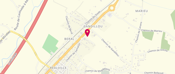 Plan de Realsaveurs, 5 lotissement Gandillou, 82440 Réalville