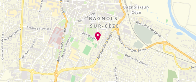 Plan de Euro Bazar, 23 Rue Garidel Alègre, 30200 Bagnols-sur-Cèze