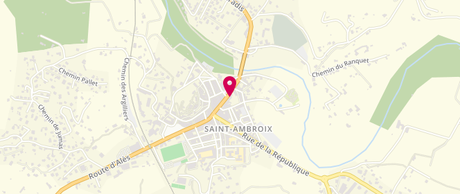 Plan de BANCILLON Alain, 36 Boulevard du Portalet, 30500 Saint-Ambroix