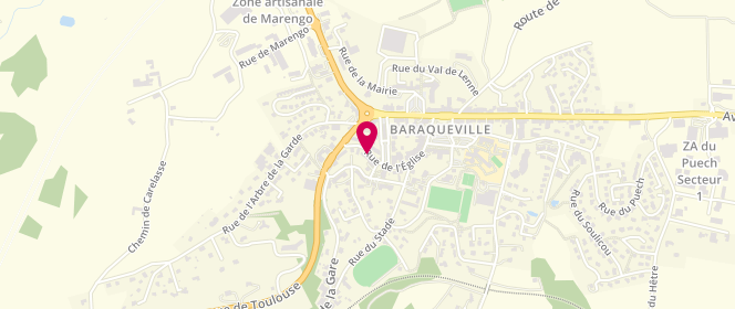 Plan de Boucherie-Charcutier-Traiteur Palis Rey, 297 Rue de l'Église, 12160 Baraqueville