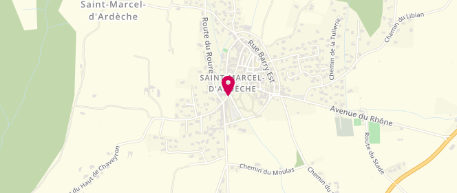 Plan de Boucherie Soriano (St Marcel D’Ardeche), 35 Rue du Ponteil, 07700 Saint-Marcel-d'Ardèche