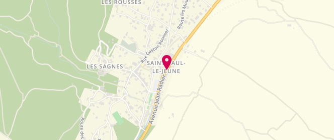Plan de Boucherie Charcuterie l'Ardéchoise, Avenue Jean Radier, 07460 Saint-Paul-le-Jeune