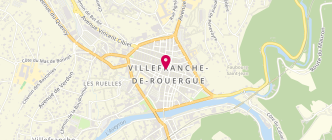 Plan de Boucherie Trinquier, 9 Arcades du Consulat, 12200 Villefranche-de-Rouergue