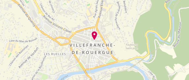 Plan de La Boucherie, 12 Rue Durand de Montlauzeur, 12200 Villefranche-de-Rouergue