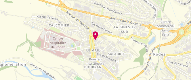 Plan de Nayral-Cadars, 16 avenue de Bourran, 12000 Rodez