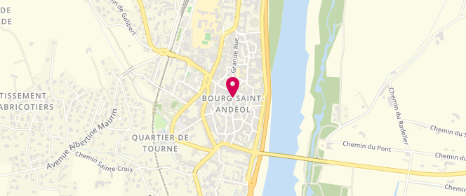 Plan de ROUX Françoise, 2 Place Julien Rigaud, 07700 Bourg-Saint-Andéol