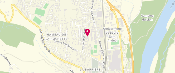 Plan de Boucherie Amallah, Cité Rochette, 07700 Bourg-Saint-Andéol