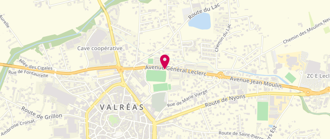 Plan de AATIR Chadia, avenue Général Leclerc, 84600 Valréas