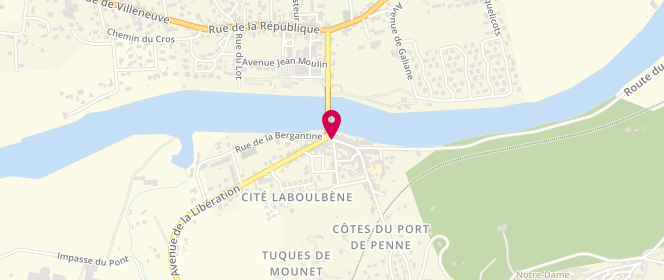 Plan de PFEIFFER Romaric, 19 Rue Port, 47140 Penne-d'Agenais
