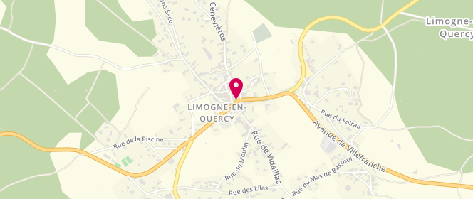 Plan de Boucherie Charcuterie Escrozailles, 93 place d'Occitanie, 46260 Limogne-en-Quercy
