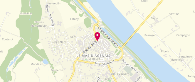 Plan de Boucherie Cazanobes, Place de la Halle, 47430 Le Mas-d'Agenais