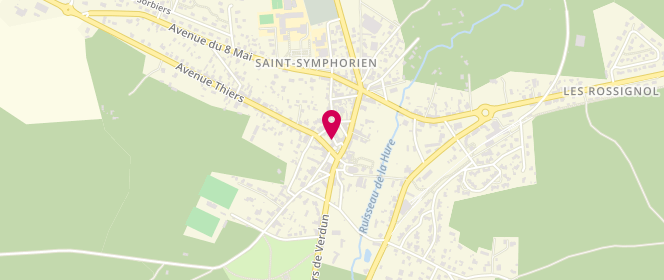Plan de Boucherie Corvoisier, 2 avenue Thiers, 33113 Saint-Symphorien