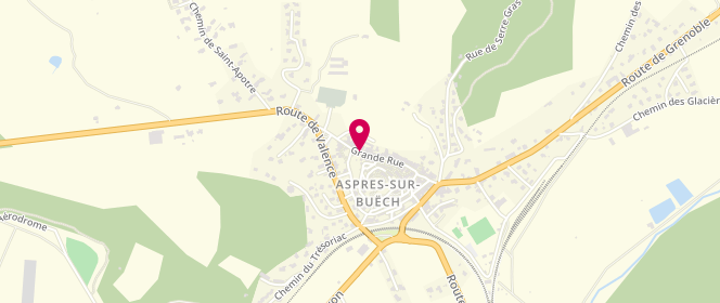 Plan de Husser Pascal, Place de la République et Place de L&#039;Orme, 05140 Aspres-sur-Buëch