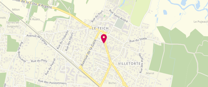 Plan de Boucherie Rosier Laurent, 51 avenue de la Côte d'Argent, 33470 Le Teich