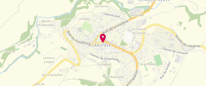 Plan de Maison Conquet - Boucherie de Laguiole, 16 place de la Patte d'Oie, 12210 Laguiole