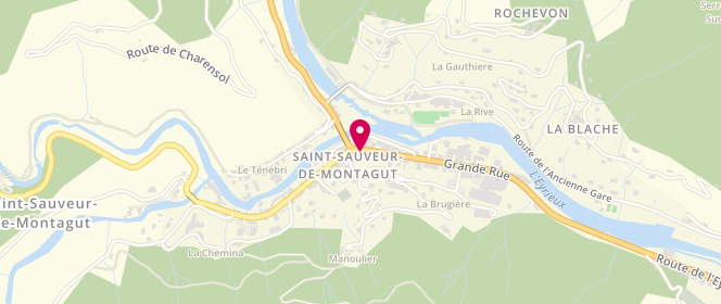 Plan de Boucherie Savenier, 2 Grande Rue, 07190 Saint-Sauveur-de-Montagut