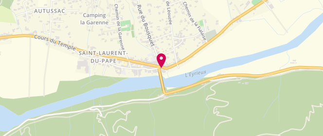 Plan de HOTOLEAN Philippe, Place Centrale, 07800 Saint-Laurent-du-Pape