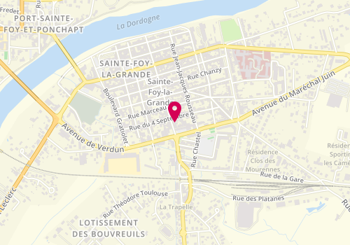 Plan de Charcuterie Foyenne, 110 Rue Victor Hugo, 33220 Sainte-Foy-la-Grande