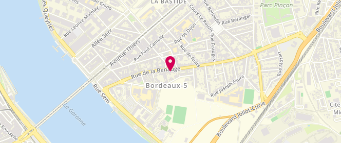 Plan de Le garçon boucher, 111 Rue de la Benauge, 33100 Bordeaux