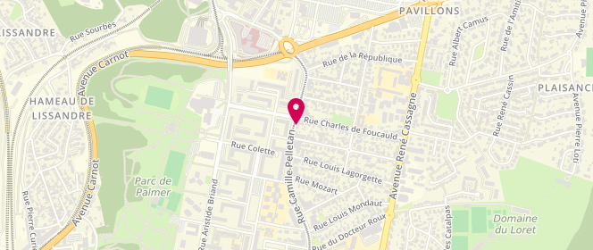 Plan de Boucherie la Belle Rouge, 26 Rue Camille Pelletan, 33150 Cenon