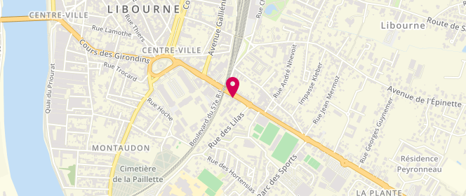 Plan de Boucherie halal chez Rachid, 36 avenue de Verdun, 33500 Libourne