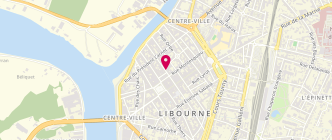 Plan de Boucherie Chereau, 55 Rue Waldeck Rousseau, 33500 Libourne