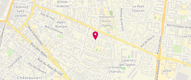 Plan de La Boucherie Charcuterie Traiteur du Grand Charran, 9 Rue Marc Sangnier, 26000 Valence