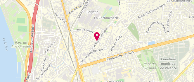 Plan de Boucherie Charcuterie de Chony, 25 Rue Roger Salengro, 26500 Bourg-lès-Valence