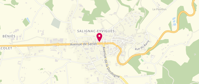 Plan de L'Etable en Bouch', 7 avenue de Sarlat, 24590 Salignac-Eyvigues