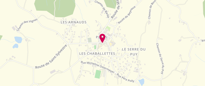 Plan de AB Lafumat Conserverie-Charcuterie-Artis, 8 Rue Clément Faugier, 07300 Plats