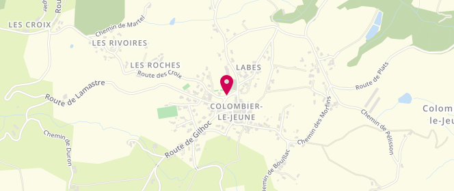 Plan de La Colombinoise, Le Village, 07270 Colombier-le-Jeune