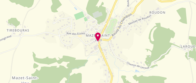 Plan de La Piece du Boucher, 4 Route de Fay, 43150 Mazet-Saint-Voy