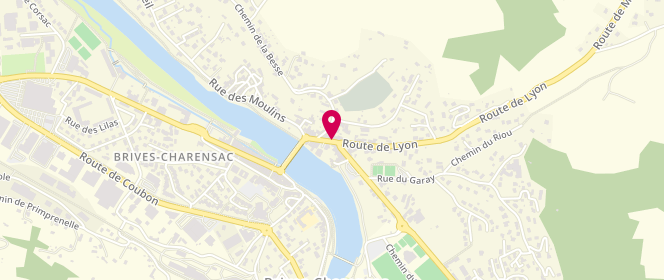 Plan de Aux Saveurs du Vieux Pont, 7 Route de Lyon, 43700 Brives-Charensac