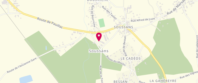 Plan de Boucherie Favin, Chemin Curade, 33460 Soussans