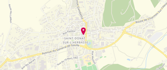 Plan de Boucherie J. Descours, 8 avenue Georges Bert, 26260 Saint-Donat-sur-l'Herbasse