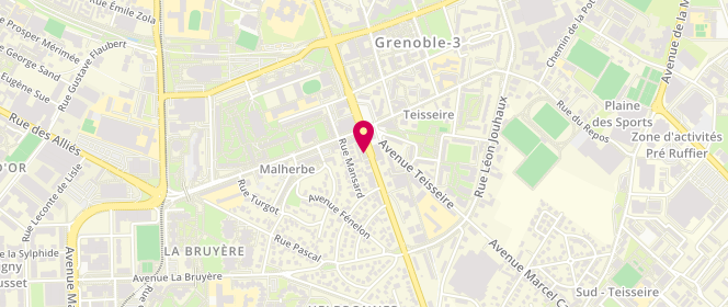 Plan de Boucherie Malherbe, 114 Ter avenue Jean Perrot, 38100 Grenoble