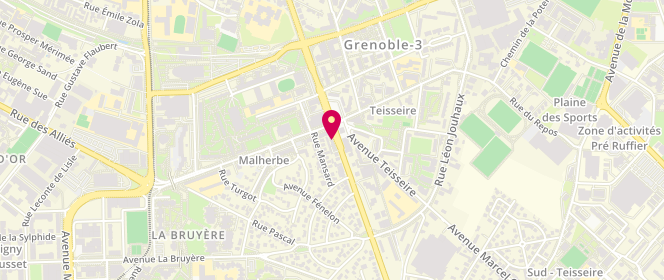 Plan de Servy Ets, 114 avenue Jean Perrot, 38100 Grenoble