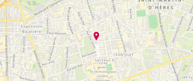 Plan de La Bavette du Boucher, 80 avenue Jeanne d'Arc, 38100 Grenoble